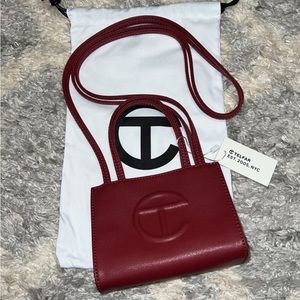 Telfar Small Oxblood shopping bag